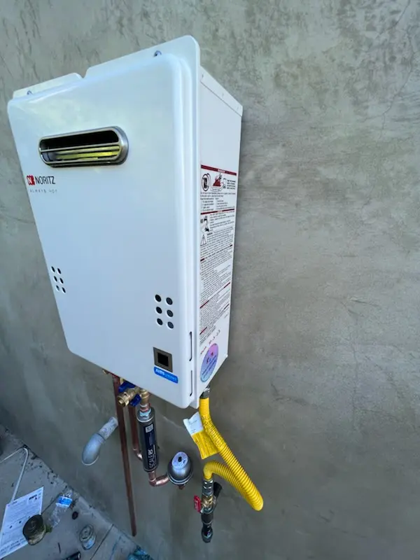 Tankless water heater installation for Cassel Mill Farms homes